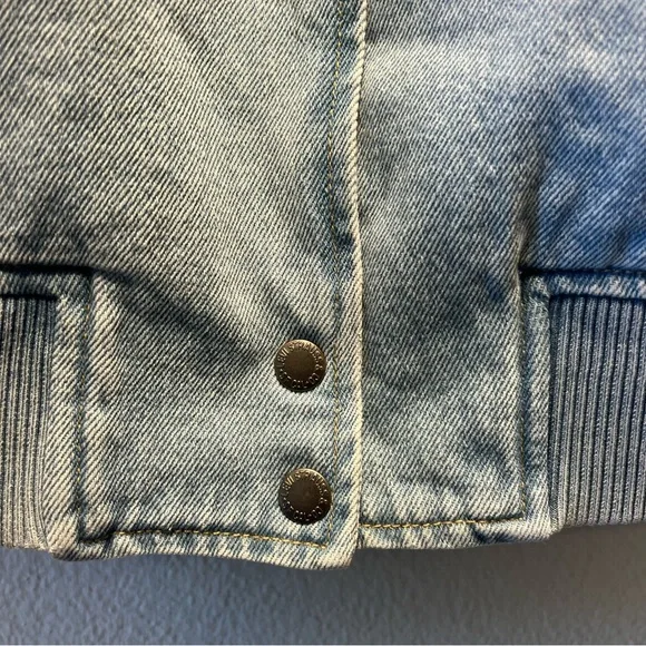 LEVI’S VARSITY Denim Streetwear Bomber Jacket | Size S | Retails $118 | - Picture 13 of 14
